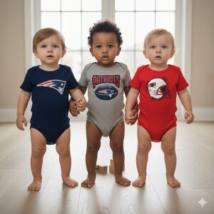 3 Piece Creeper Set - NFL - New England PATRIOTS - Football - 12 months - NWT